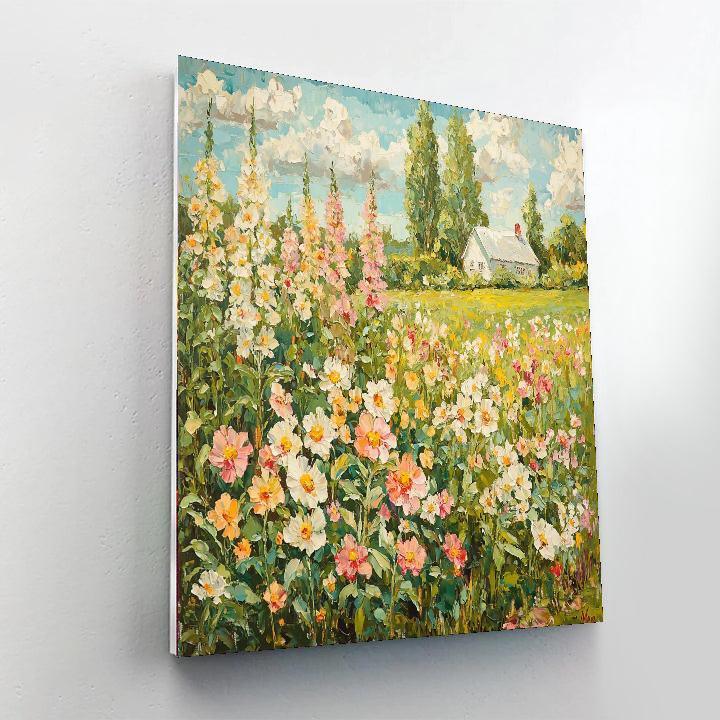 Claude Monet Inspired Summer Meadow Melody  Numbered Painting Kits