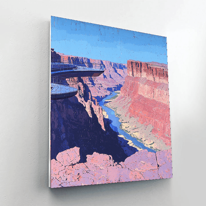 Grand Canyon Skywalk - Arizona Numbered Painting Kits