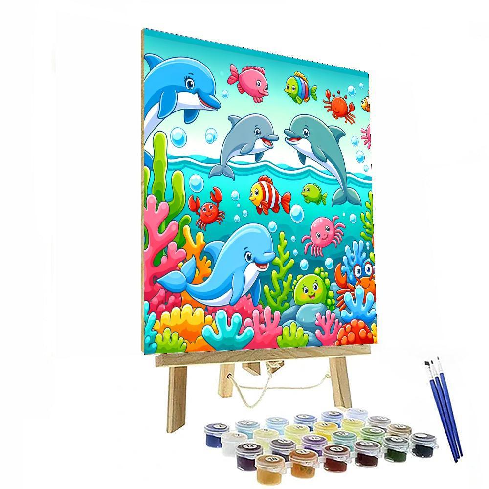 Giggling Ocean Friends Numbered Painting Kits