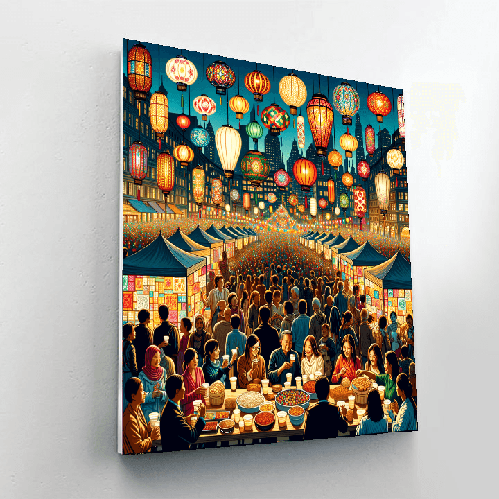 Taipei Lantern Festival Painting By Numbers Kit