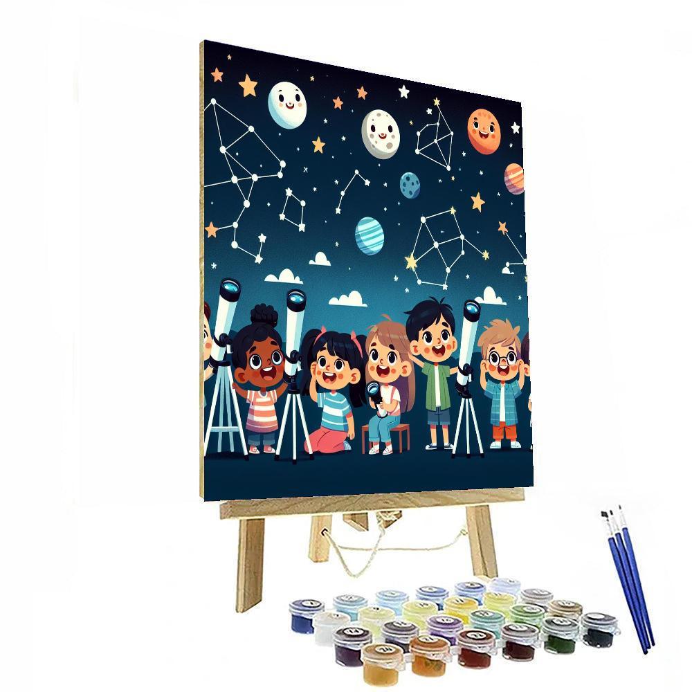 Astronomy Adventure Painting Number Kit