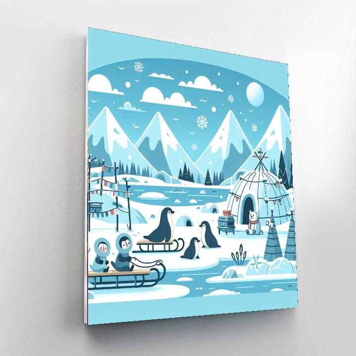 Polar Explorer Camp Paint By Number