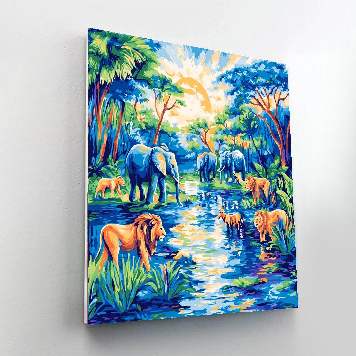 Franz Marc Inspired Captivating Wildlife Safari  Paint By Numbers Kits