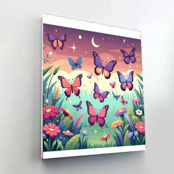 Garden Butterfly Ballet Paint By Numbers Kits