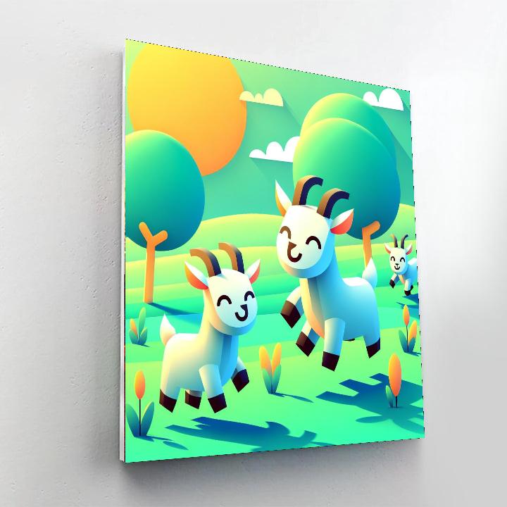 Gentle Goats Numbered Painting Kits