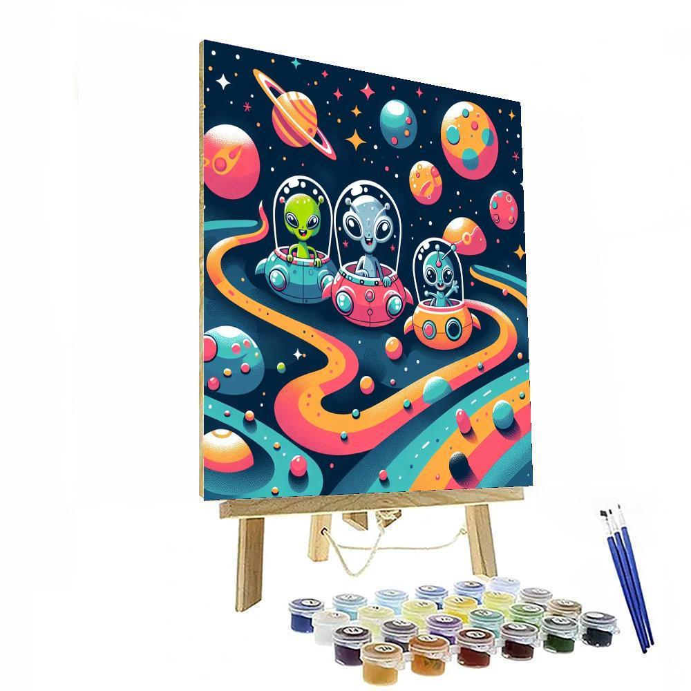 Artful Aliens Paint By Numbers Art