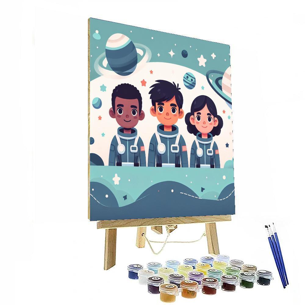 Galactic Space Rangers Paint By Numbers Kits
