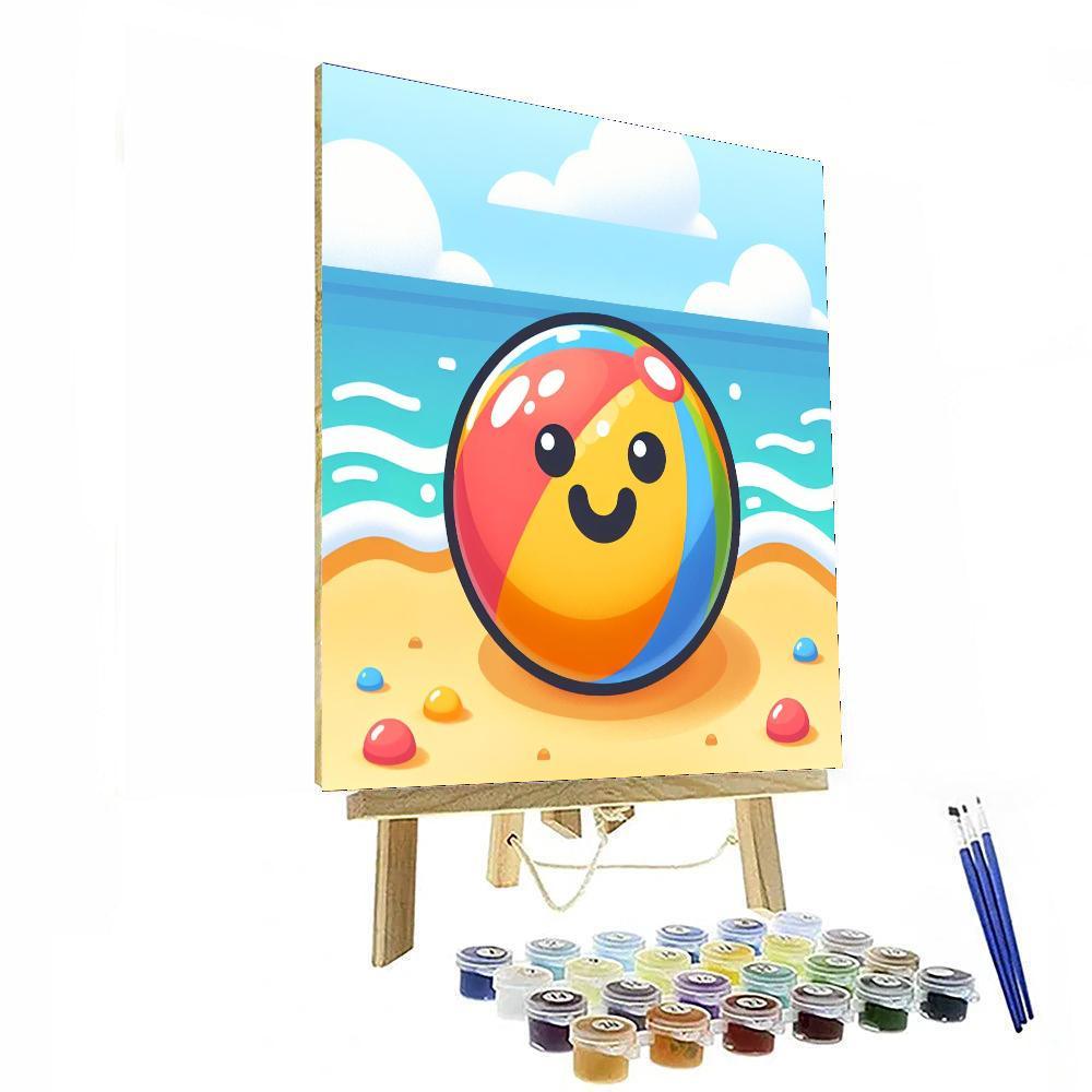 Jolly Beach Ball Paint By Number
