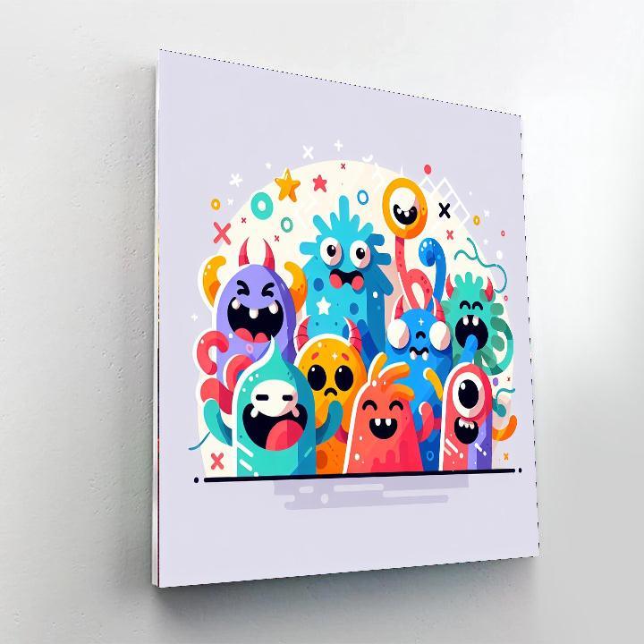 Cool Monster Squad Paint By Color