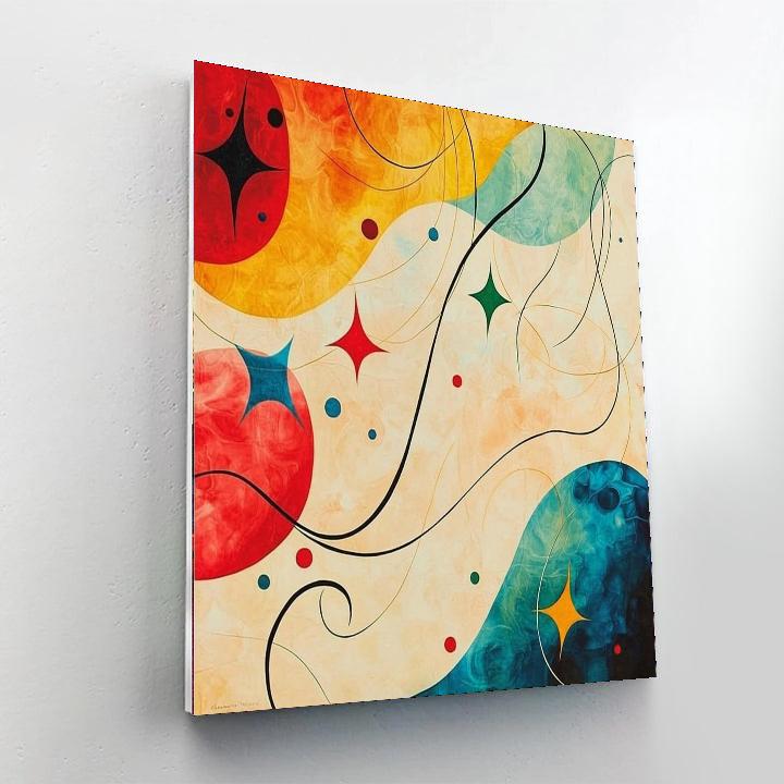 Joan Miró Inspired Surreal Reverie  Paint By Numbers Art