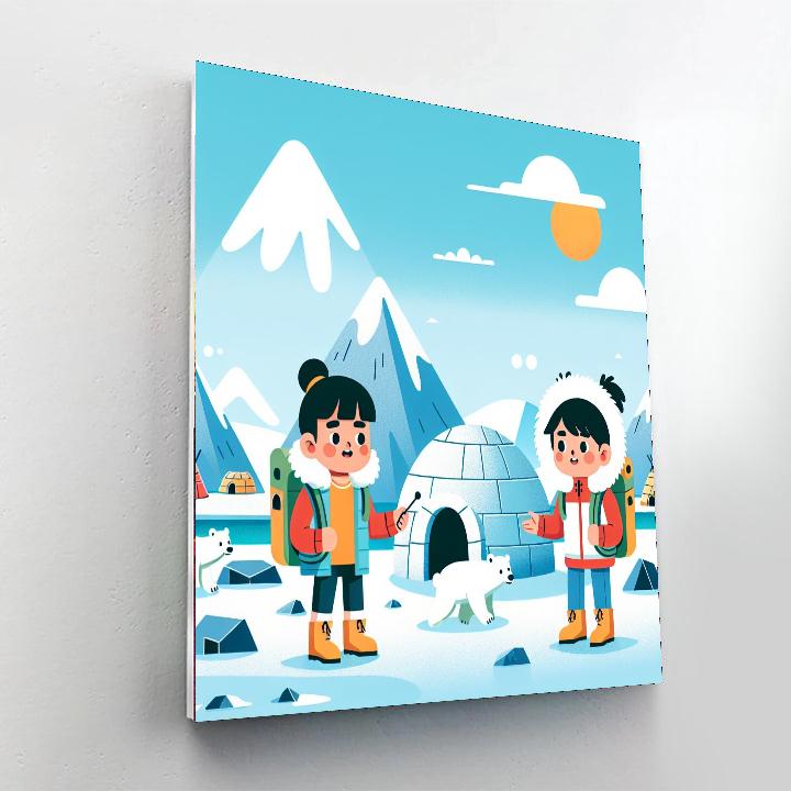 Artic Adventure Journey Number Painting