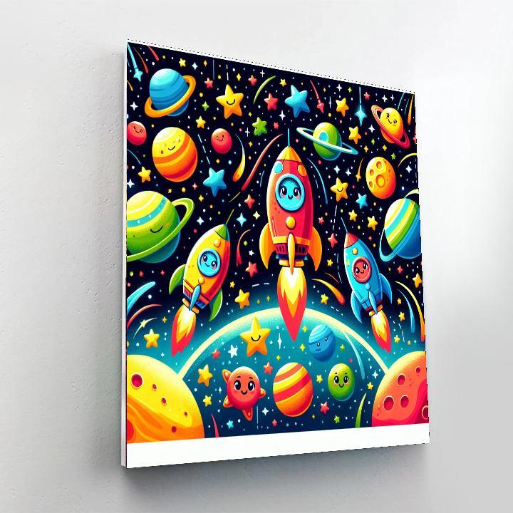 Racing Rocket Rascals Paint By Numbers