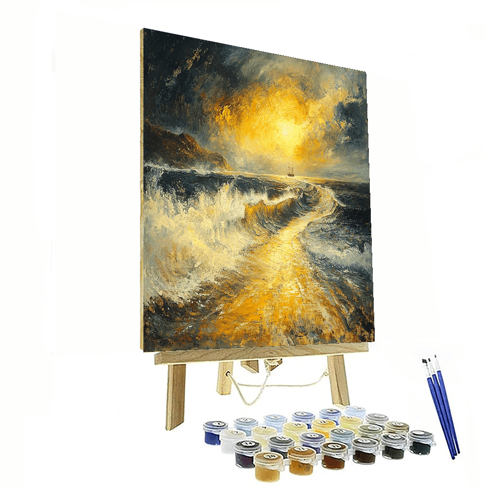 J.M.W. Turner Inspired Turner's Dramatic Coast  Painting By Numbers Kit