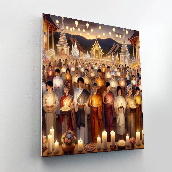 Vesak Festival Number Painting