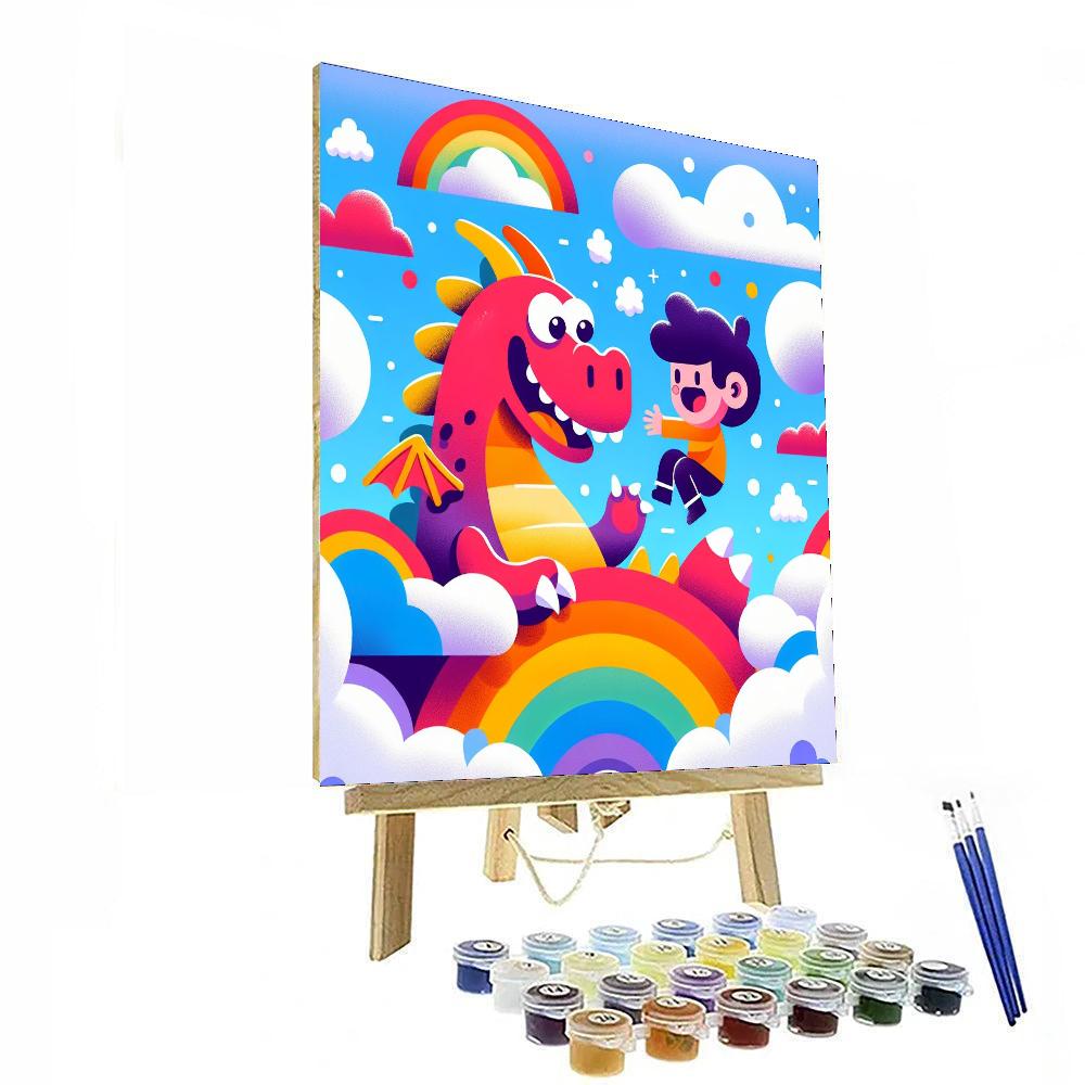 Whimsical Dragon Friends Paint By Numbers