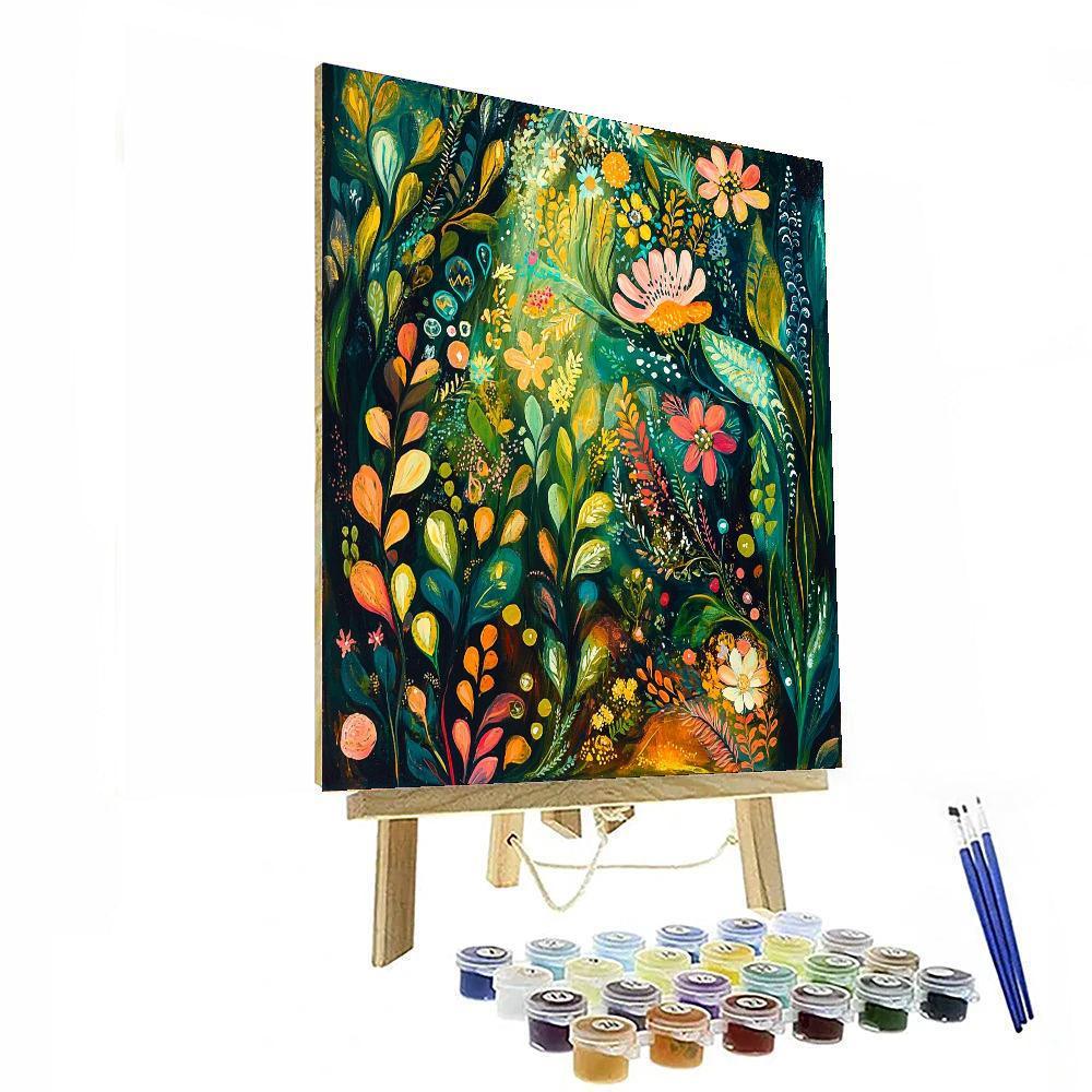Frida Kahlo Inspired Vibrant Whispers Of Nature  Paint By Numbers Art