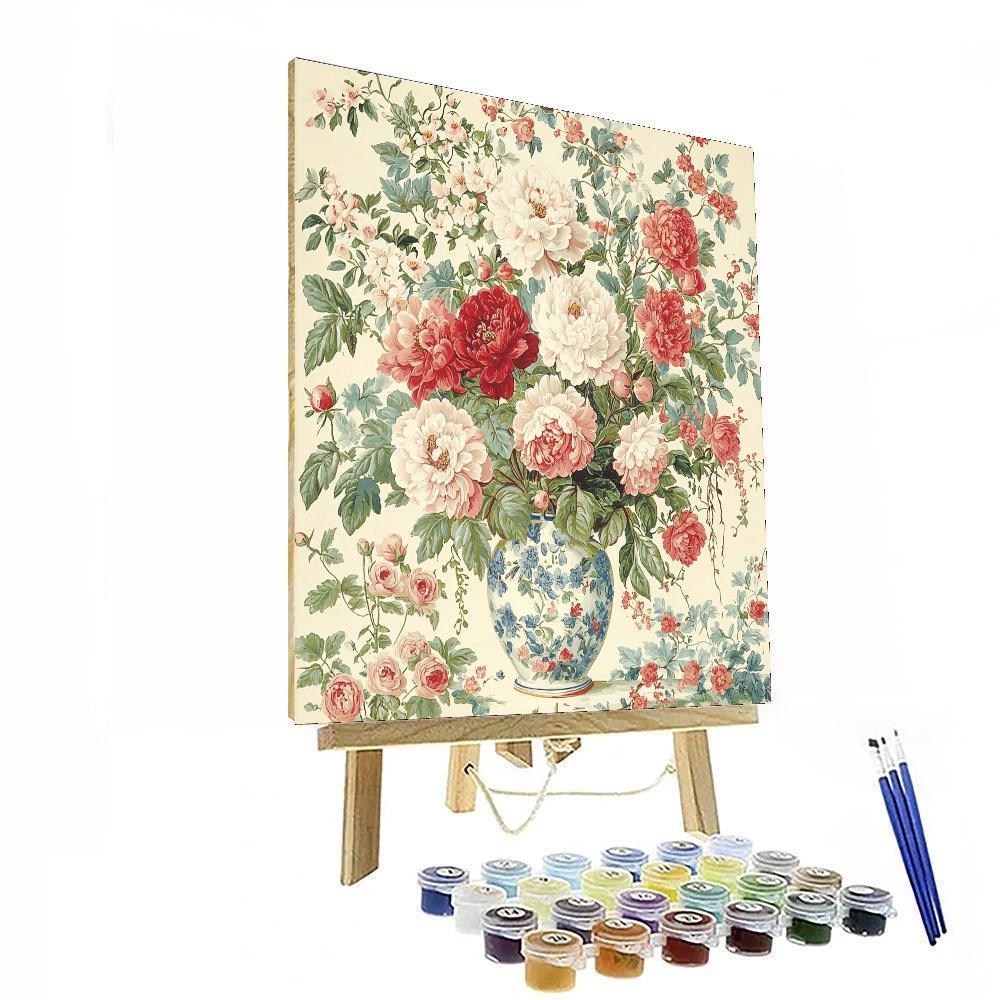Pierre-Joseph Redouté Inspired Botanical Whimsy  Paint By Numbers Kits