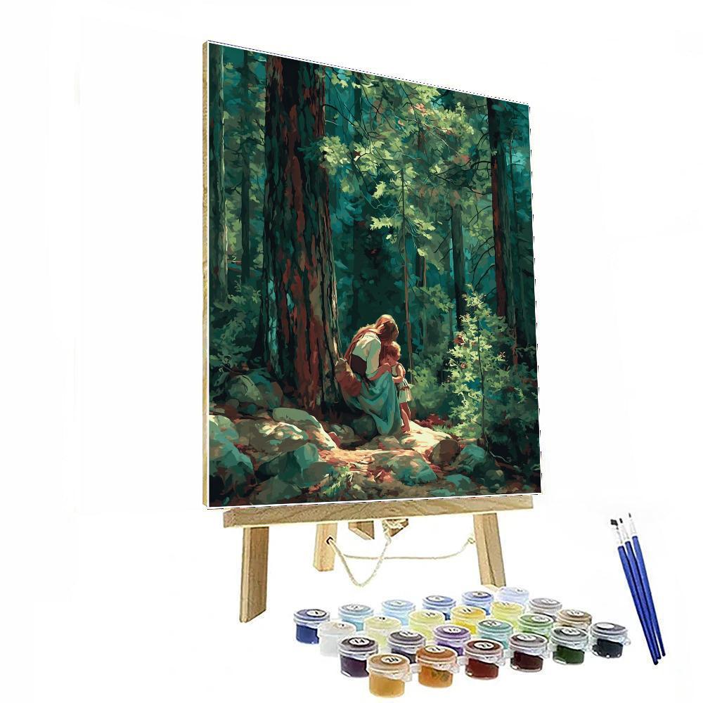 Evergreen Dreams Number Painting