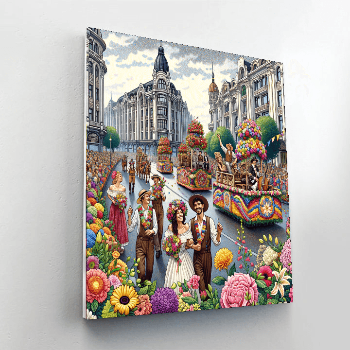 The Flower Festival - Alesund, Norway Paint By Color