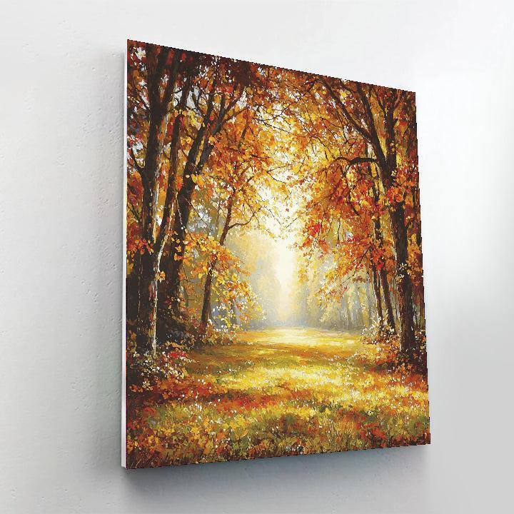 John Constable Inspired Golden Autumn Glade  Painting By Numbers Kit