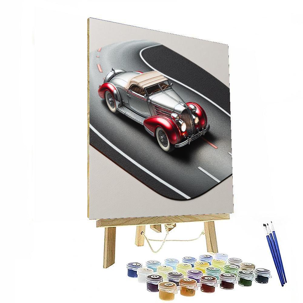 Classic Car Enthusiast's Dream DIY Paint By Numbers