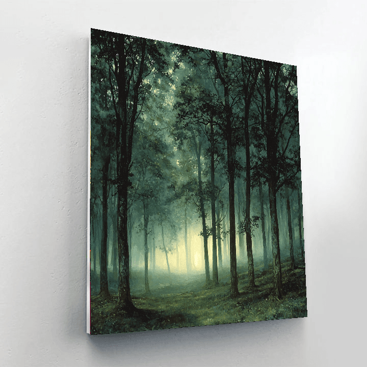 Caspar David Friedrich Inspired Mysterious Landscape  DIY Paint By Numbers