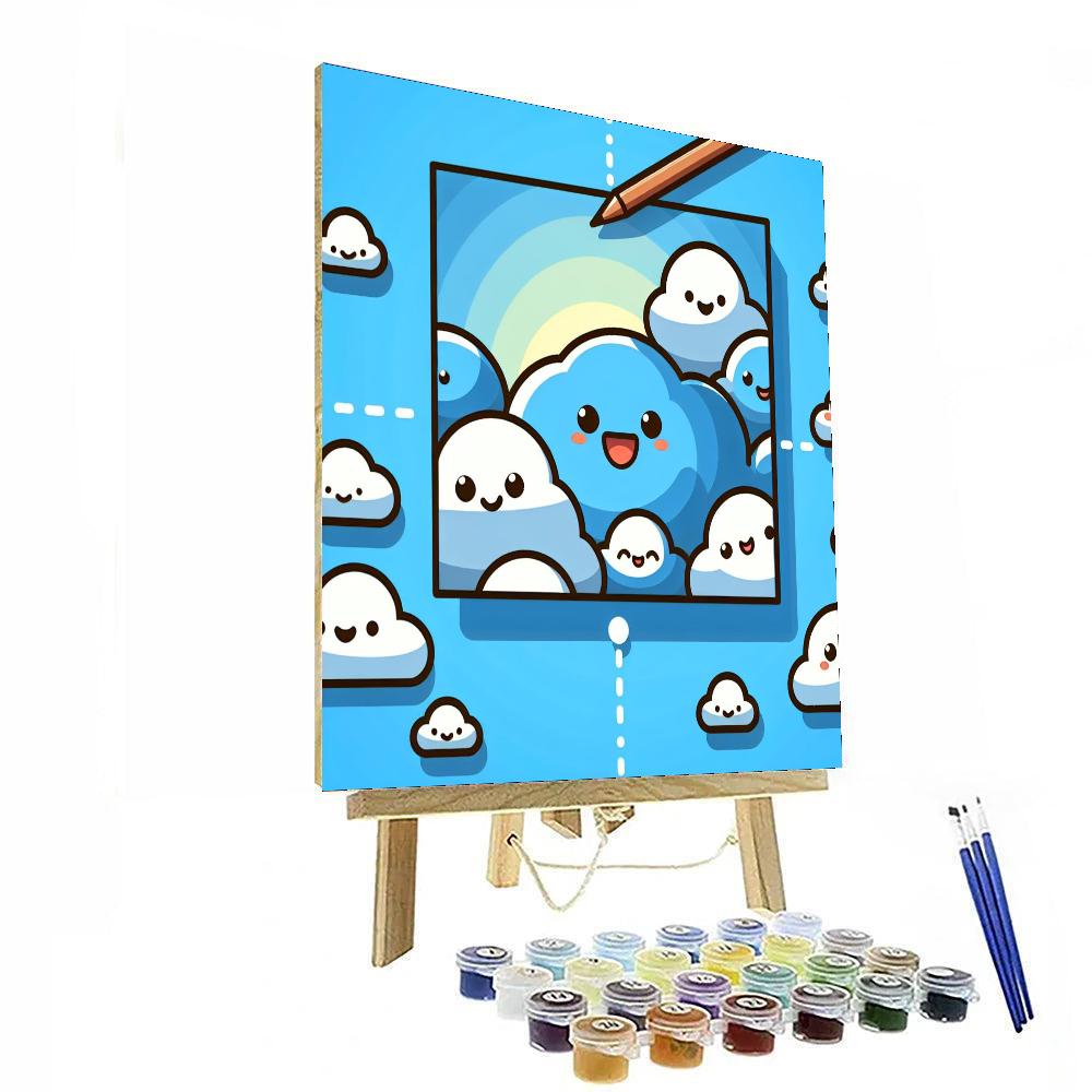 Sunny Day Clouds Numbered Painting Kits