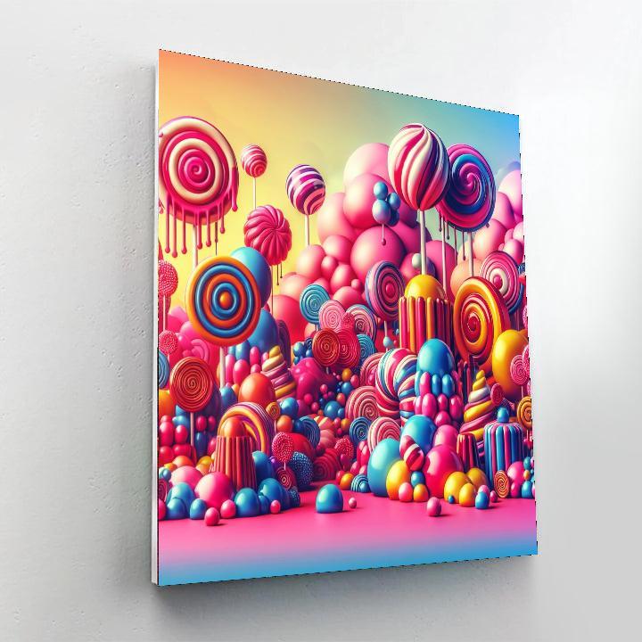 Whimsical Candyland Dream Painting Number Kit