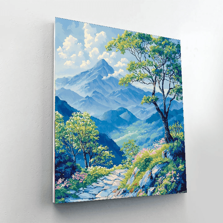 Katsushika Hokusai Inspired Hokusai's Mountain Serenity  Paint By Numbers Art