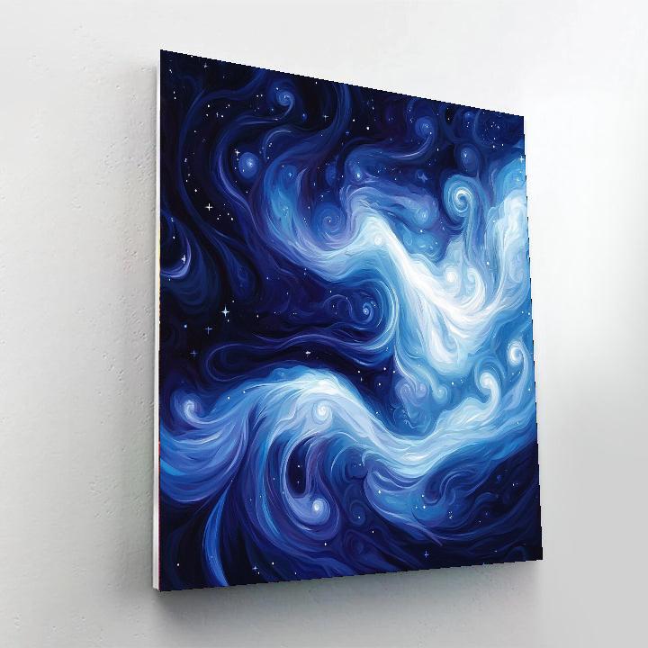 Leonardo Da Vinci Inspired Veil Of The Cosmos  Paint By Numbers Art