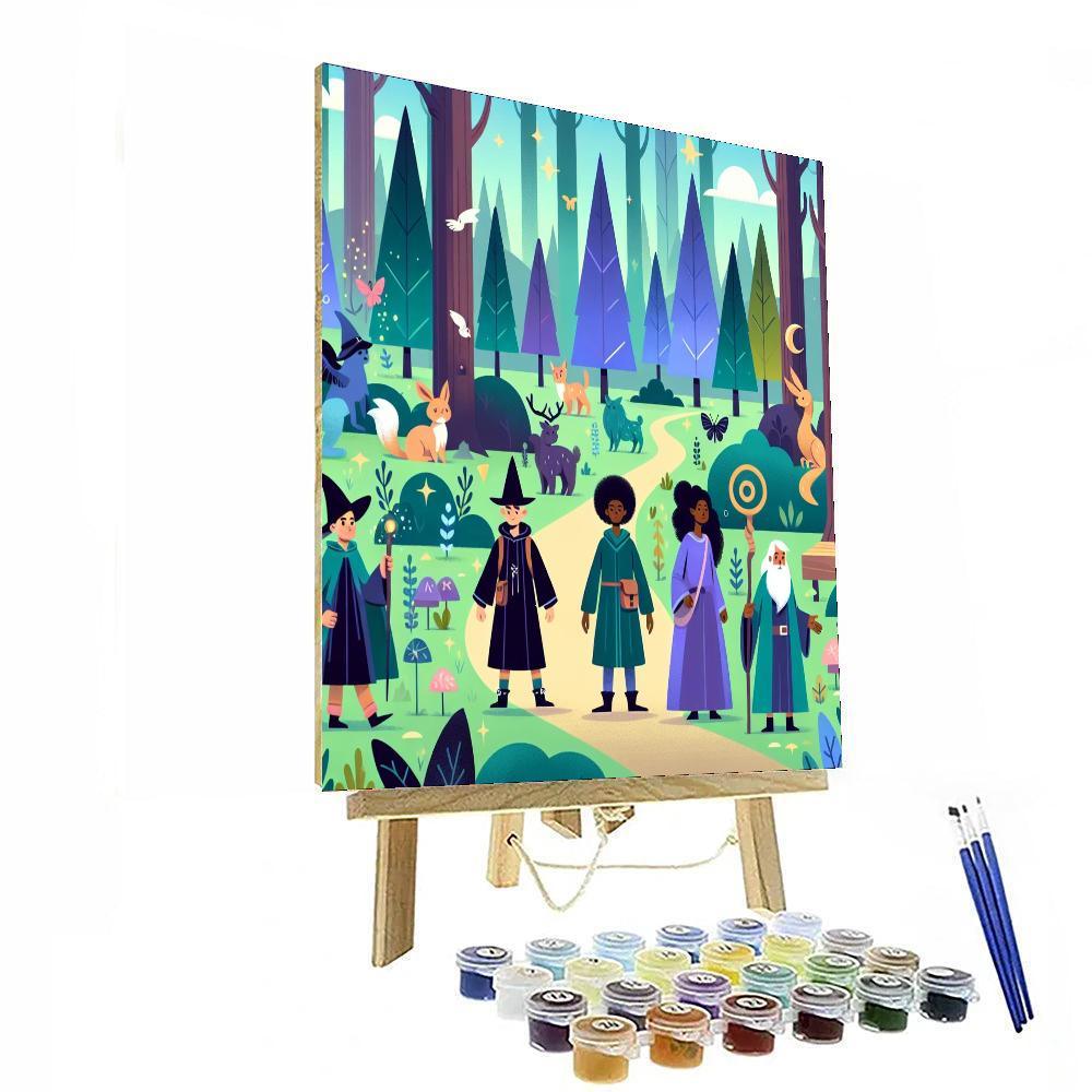 Wizard's Enchanted Forest Paint By Numbers Kits