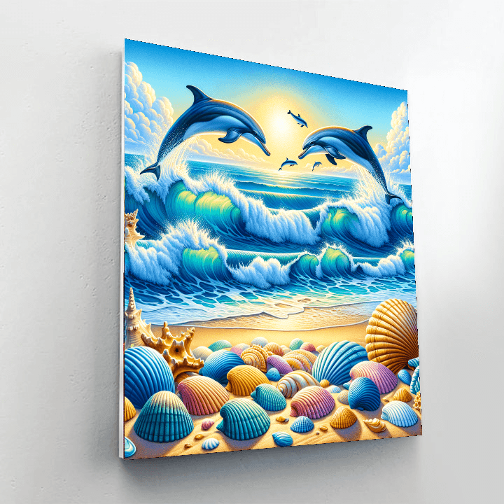 Lively Ocean Shore DIY Paint By Numbers