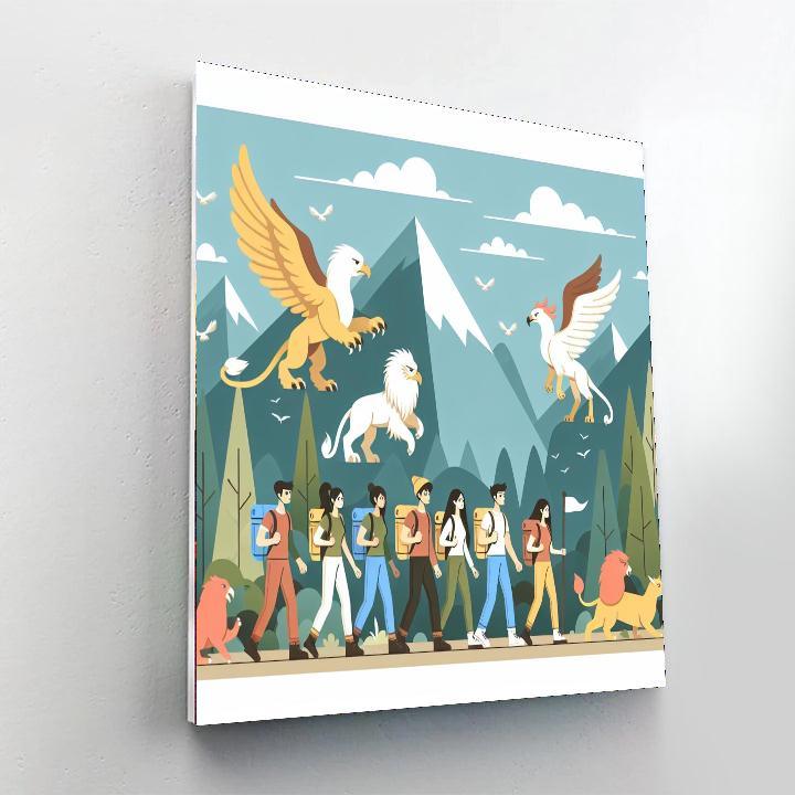 Mystic Mountain Trail Paint By Numbers Art