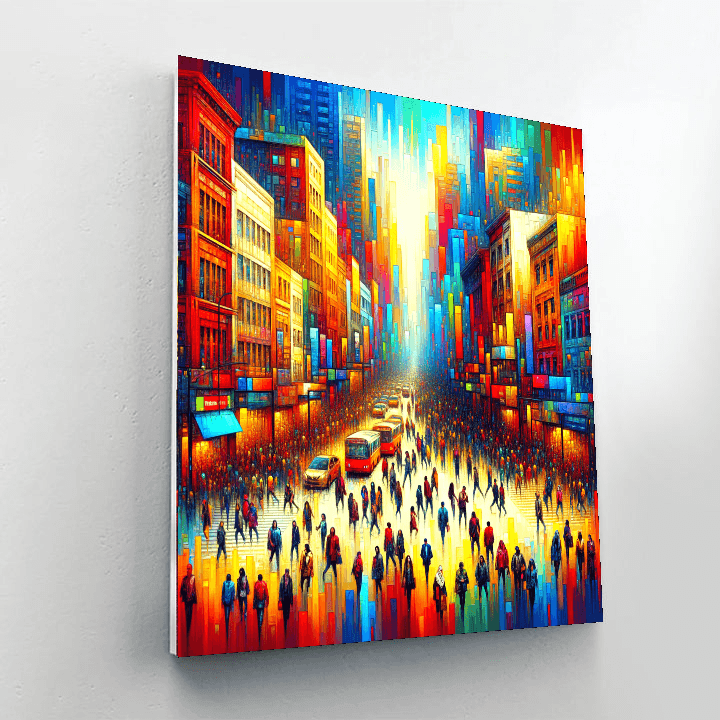 Vibrant Urban Scene Paint By Numbers Kits