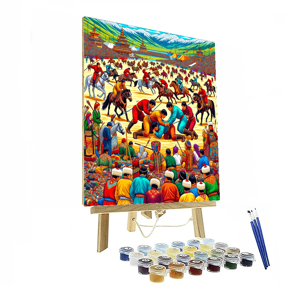 Naadam Festival - Ulaanbaatar, Mongolia Paint By Color