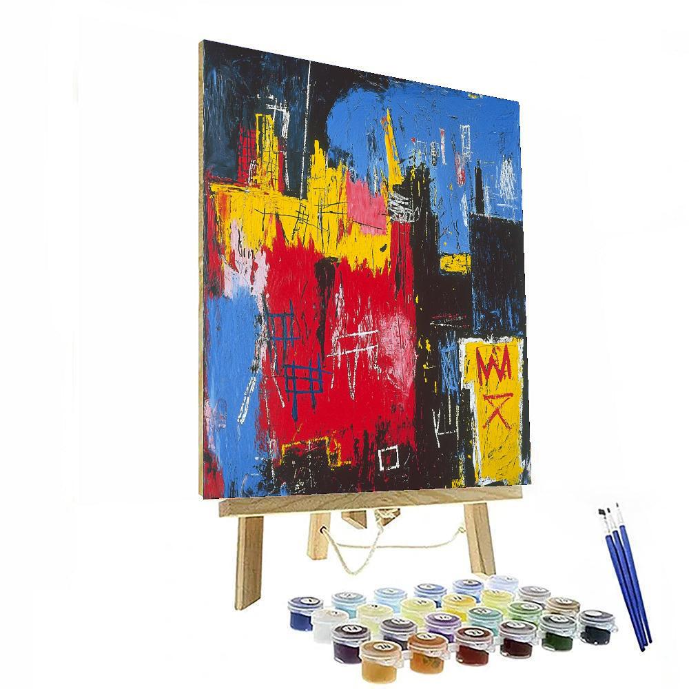 Jean-Michel Basquiat Inspired Vivid Contradictions  Paint By Numbers