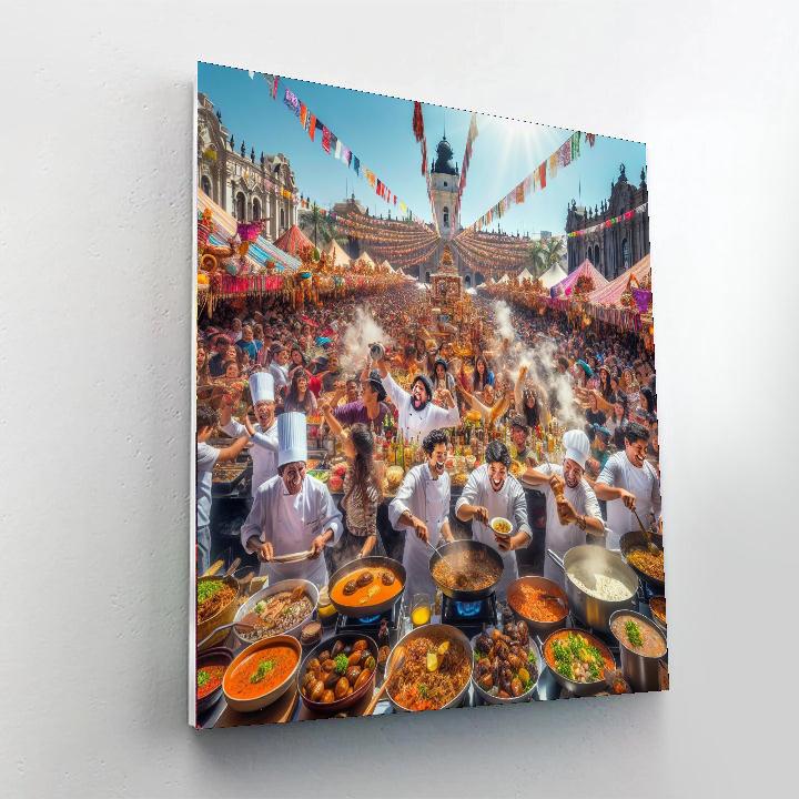 Lima Food Festival - Peru Number Painting