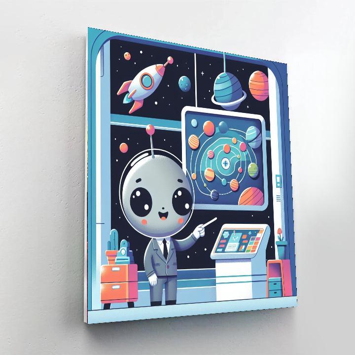 Intergalactic Travel Agency Paint By Numbers Kits