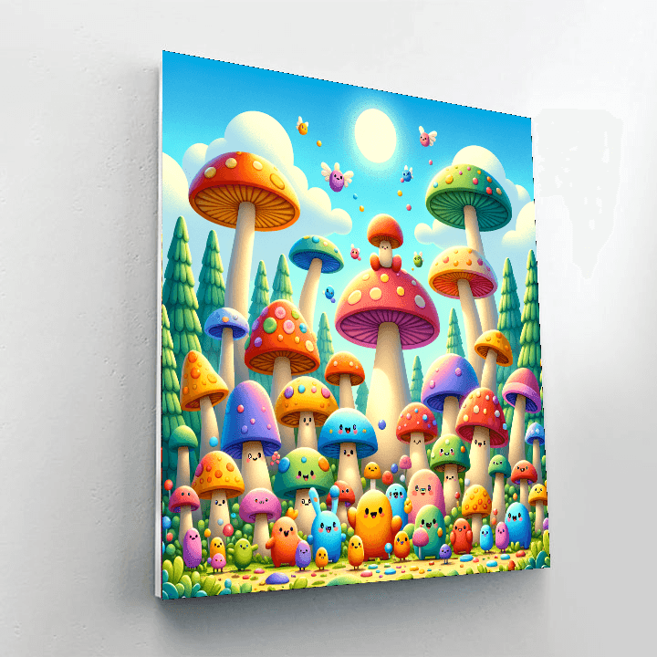Magic Mushroom Kingdom Paint By Color