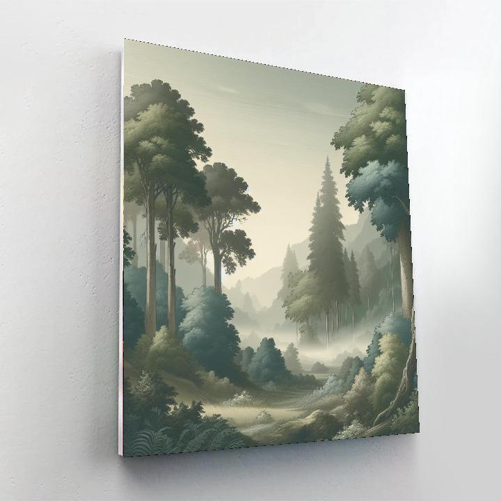 Whispering Forest Mist DIY Paint By Numbers
