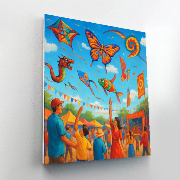 Borneo International Kite Festival Number Painting
