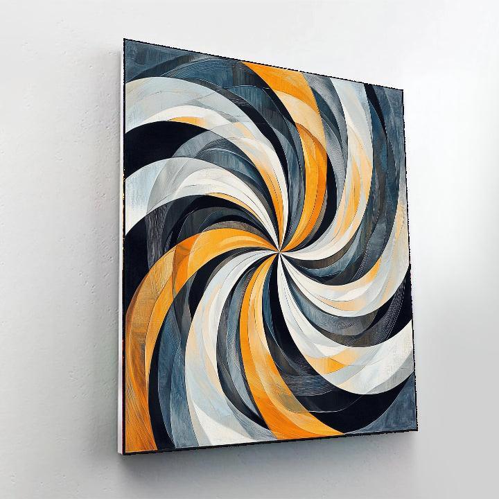 M.C. Escher Inspired Optical Rhythms  Number Painting