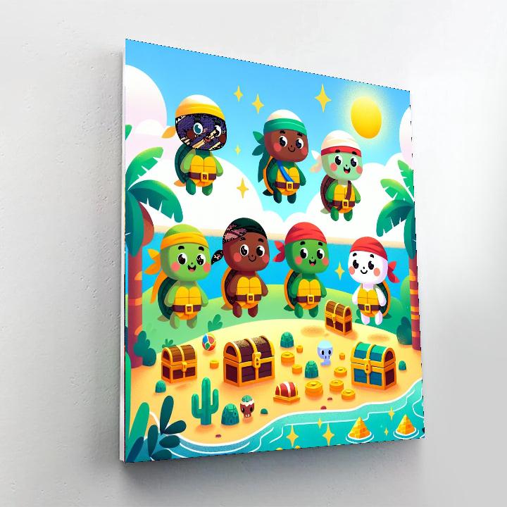 Treasure Trove Turtle Numbered Painting Kits