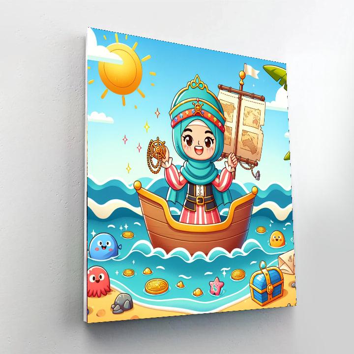 Sunny Day Pirate Numbered Painting Kits