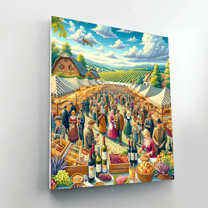 Fête Des Vins De Macon - France Number Painting