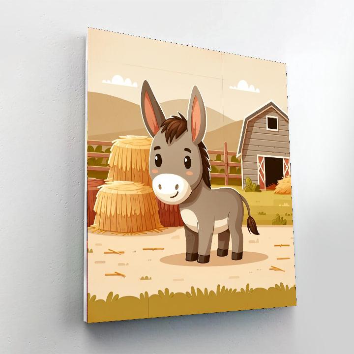 Dapper Donkey Paint By Numbers Art