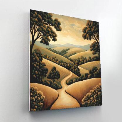 Nandalal Bose Inspired Timeless Earth  Painting Number Kit