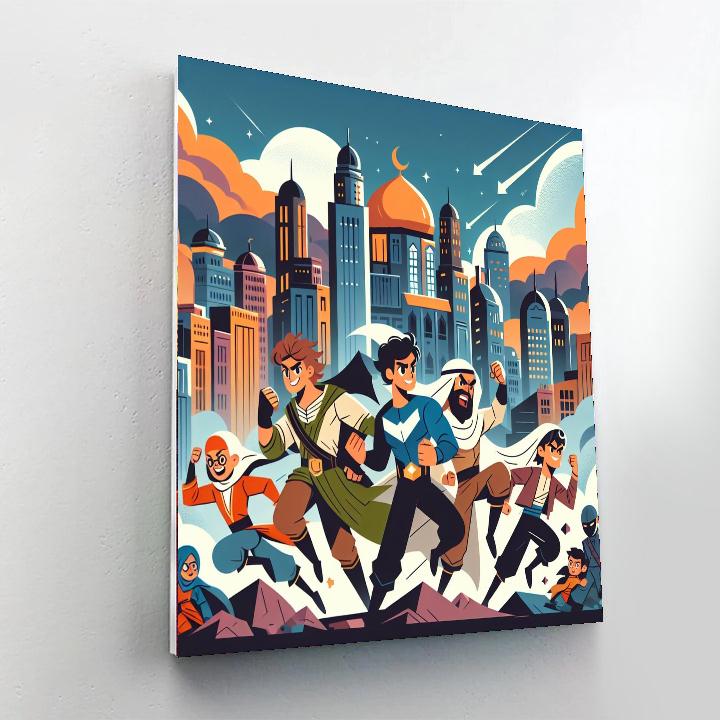 Epic Superhero Stories Painting Number Kit