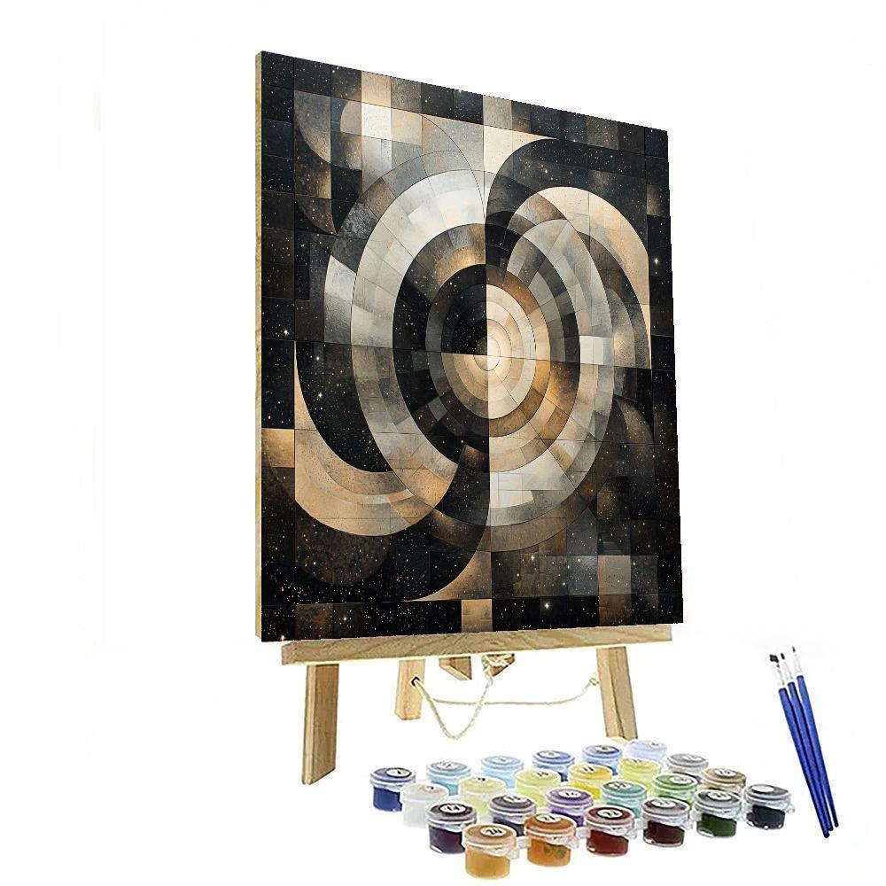 M.C. Escher Inspired The Illusion Of Space  Number Painting