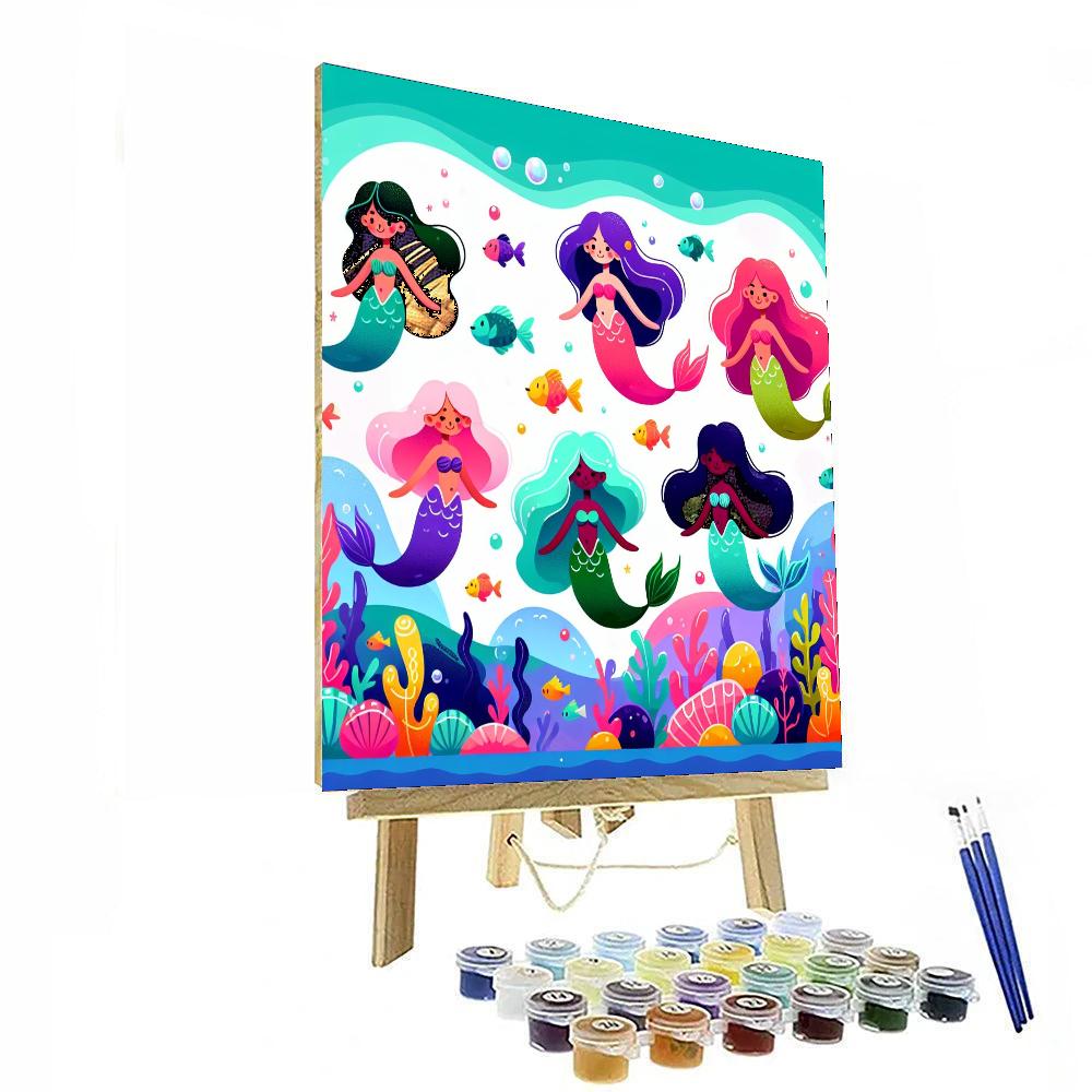 Mermaid Fantasy Painting Number Kit